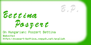 bettina poszert business card